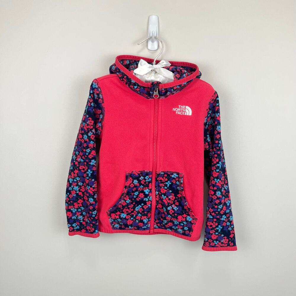 The North Face Girls Glacier Full Zip Fleece Hoodie Jacket 18-24 Months